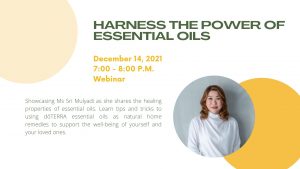 Harness the Power of Essential Oil - December 2021