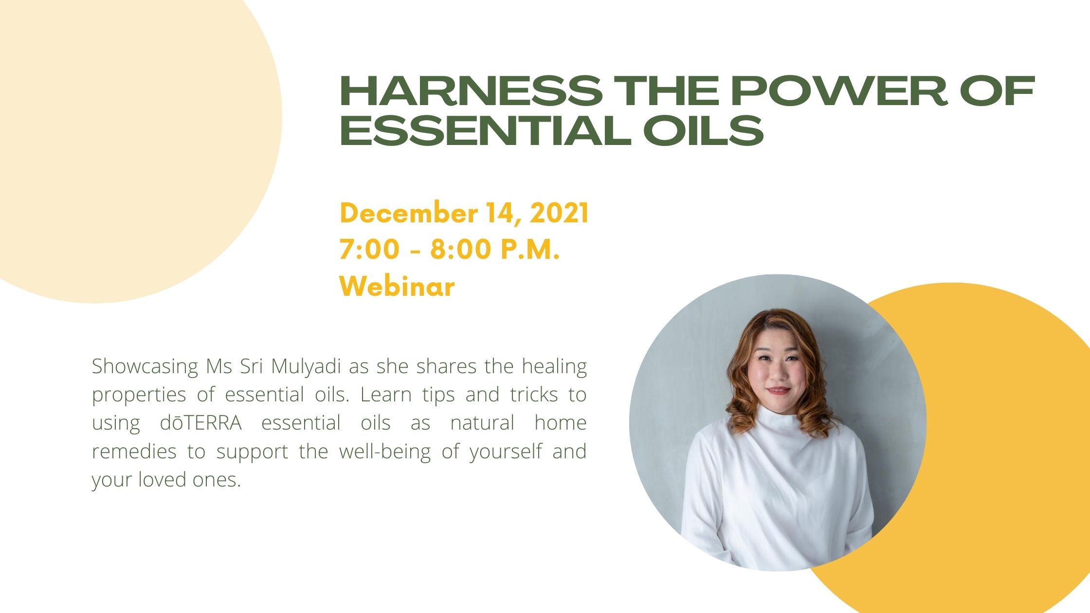 Harness the Power of Essential Oil - December 2021
