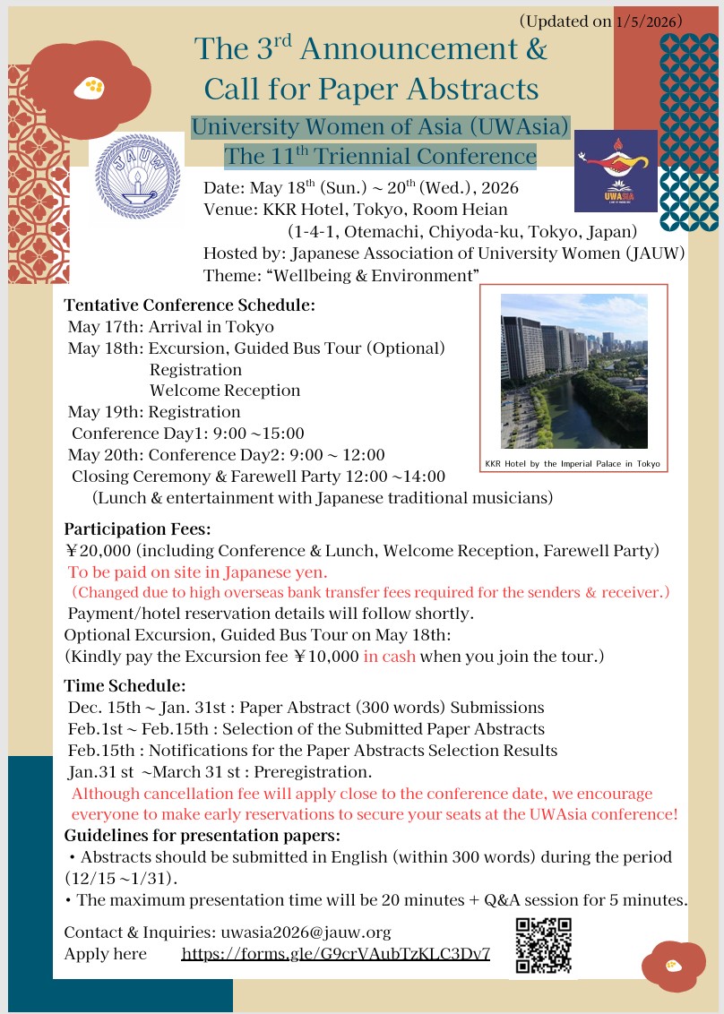 University Women of Asia (UWAsia)  The 11 Triennial Conference